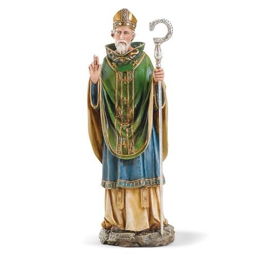 Estatua decorativa religiosa Saint Patrick 31.75 cm miniatura 1