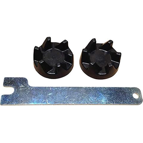 Packung mit 2 Original Blender-Gummikupplungs Kupplungen WP9704230. LKS-Schlüssel enthalten Cover