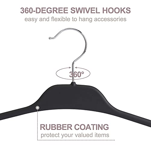 Rosos Belt Hanger Holder Organizer 2 Pack, Non Slip Belt Rack With 360 Degree Swivel Hooks, Sturdy Belt Organizer For Closet Storage Ideal For Belts, Ties, Tank Tops, Scarves And Masks, Black #TOP6