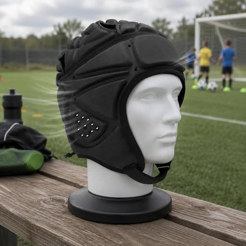 Casco protector blando cómodo con barbiquejo y ventilación para deporte 3
