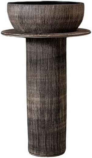 Bathroom Countertop Vessel Sink Household Pedestal Sink Wash Basin Ceramic Floor-standing Pedestal Sink Vanity