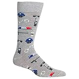Hot Sox Mens Police Socks, Sweatshirt Grey Heather, 1 Pair, Mens Shoe 6-12.5