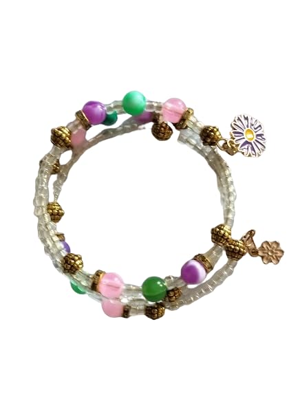 True Treasure Gems Luxurious Lightweight Rainbow Glass Sparkling Crystal And Beads With Beautiful Charms For Girls/Women-image-3