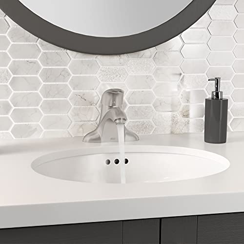 American Standard 7385000.295 Reliant 3 1-Handle 4 Inch Centerset Bathroom Faucet, 1.2 Gpm, Brushed Nickel #TOP5