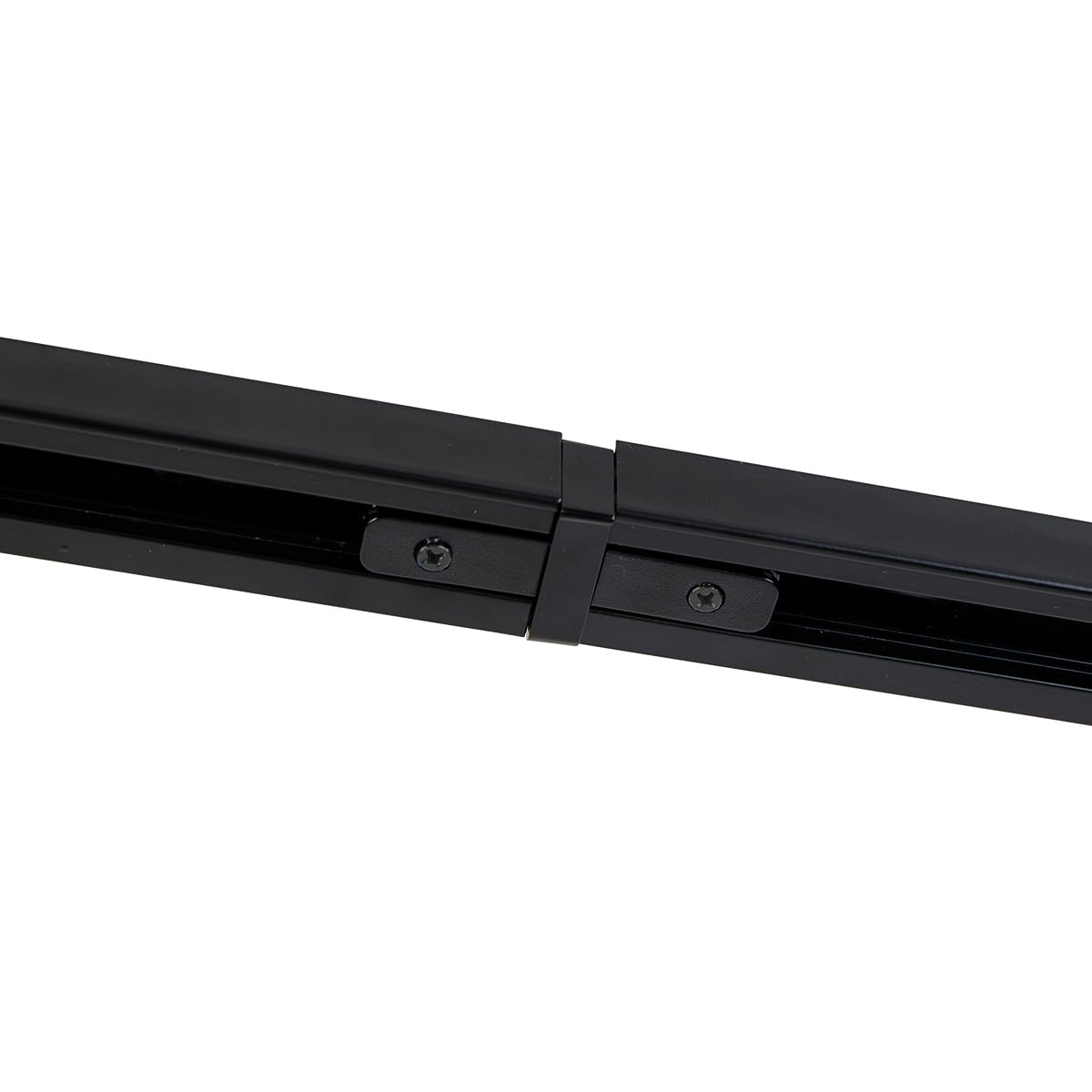 QAZQA Moderno Modern railsysteem met 6 spots zwart 1-fase 300cm - Iconic Jeana Acero Alargada/Redonda Adecuado para LED Max. 6 x 50 Watt