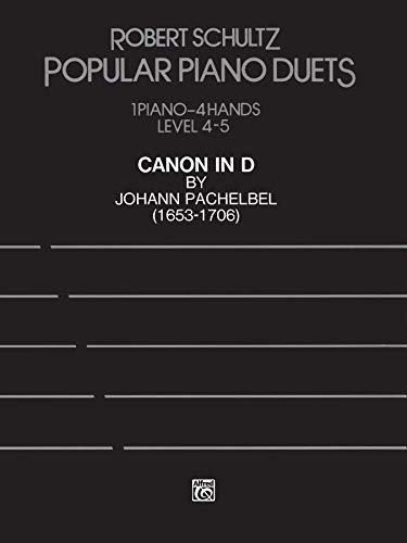 Canon in d: advanced piano duet, sheet (popular piano d…