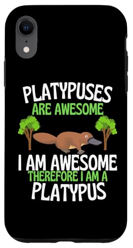 Platypuses Are Awesome 面白くてかわいいカモノ愛好家 スマホケース iPhone XR 用