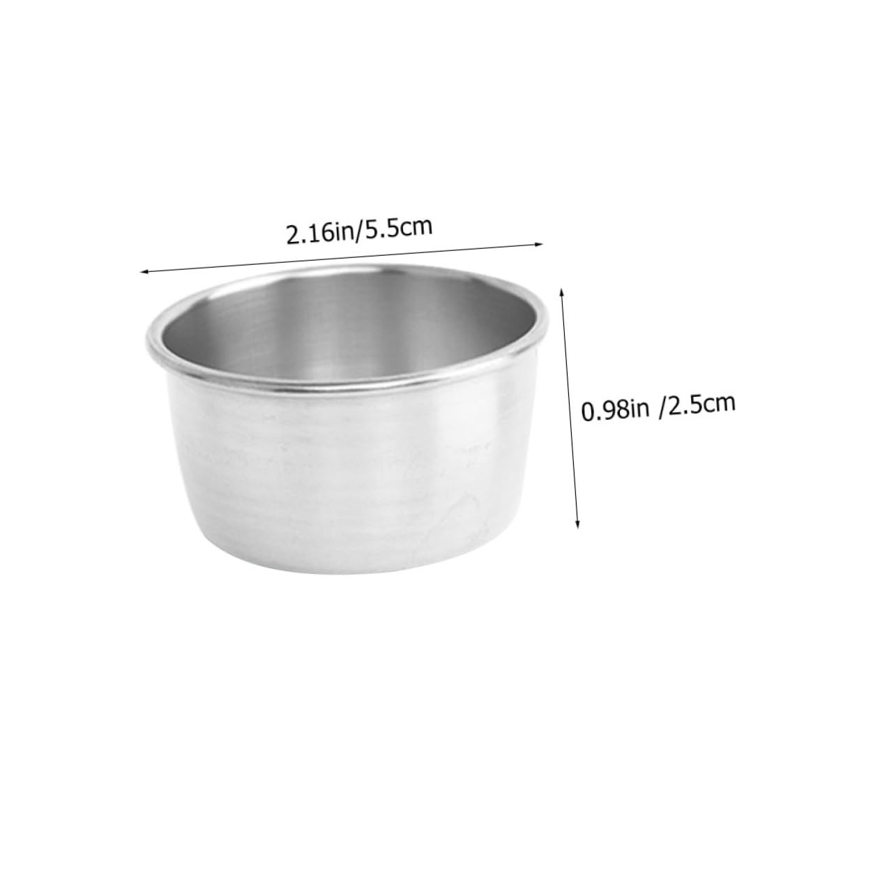 STOBAZA 2pcs Stainless Steel Dipping Sauce Cups Steak Sauce Containers for Home Use for Dinners Picnics and Barbecues Easy to Clean and Stylish Design