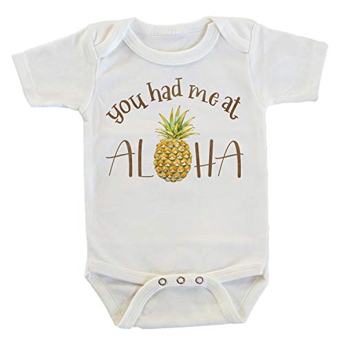 Image of Witty and Bitty You Had Me At Aloha Pineapple Onesie/Bodysuit