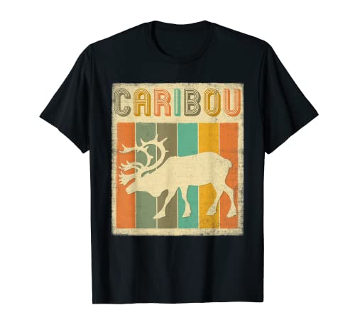 Vintage Classic Retro Caribou Camiseta Camiseta