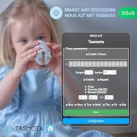Tasmota Socket NOUS A1T, Smallest WiFi ESP8266 Smart Plug, 10A Mini WiFi Sockets with Power Consumption, Electricity Meter, Timer, Compatible with Alexa, Google Home Assistant, Domoticz, MQTT, 2.4G – Ansicht 4