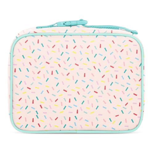 Simple Modern Kids Lunch Box for School | Reusable Insulated Lunch Bag for Toddler, Girl, and Boy | Meal Containers with Exterior & Interior Pockets | Hadley Collection | Confetti