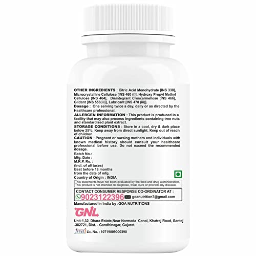 GNL Height Growth Supplement For Girls, With Essential Amino Acid Supplements Help Increasing Long And Strong Bone Mineralisation, Increase Good Health Ayurvedic Medicine-60 Tablet (Pack1)