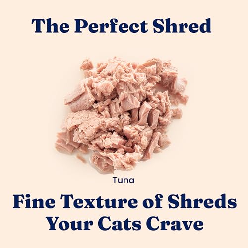 Image of Solid Gold Wet Cat Food Shreds in Gravy - Canned Cat Food Made w /Real Tuna - Five Oceans Grain Free - 16ct /6oz Can