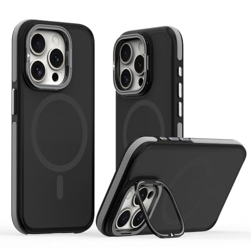 Coque rigide magnétique iPhone 14 Plus grise pour charger sans fil au bureau