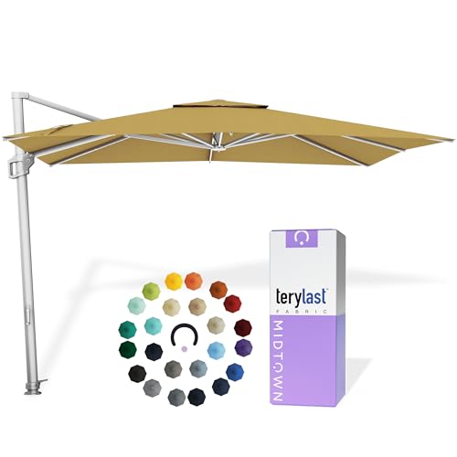 Image of Midtown Umbrellas Grande Square - 9 x 9 Ft Cantilever Umbrella