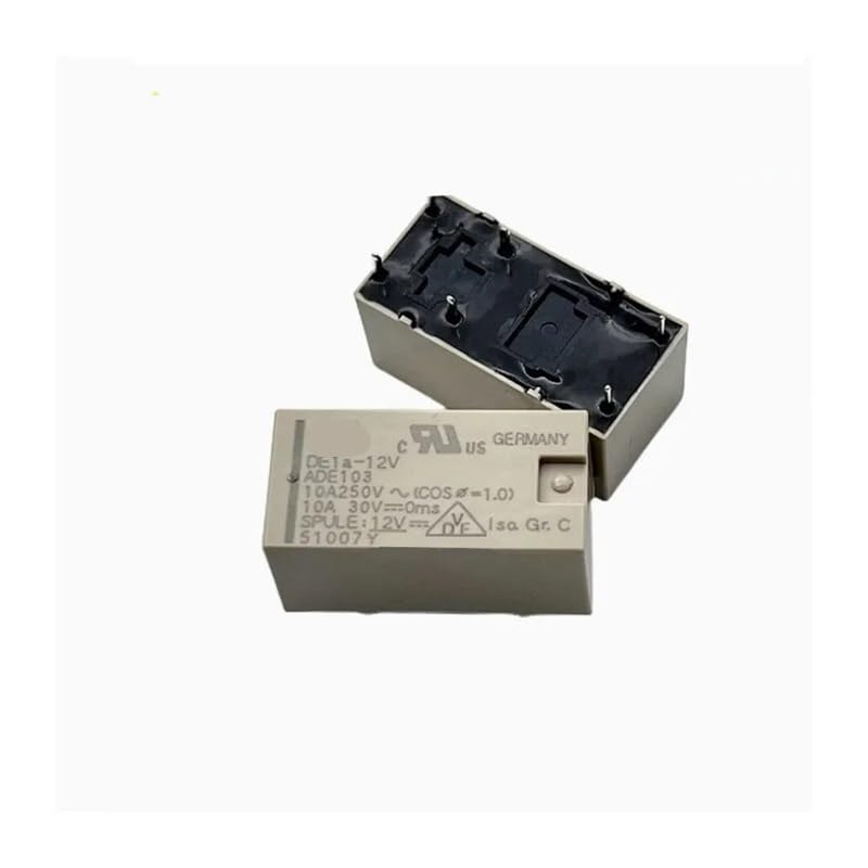 DE1a-12V ADE103DE1a-12V ADE103 DE1a-12V ADE103 12V DCV12 12VDC 10A 6PIN AUOQKQUT(One Size)