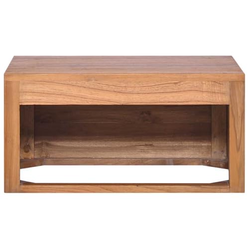 Armoire de salle de bain murale en teck avec étagère - 6