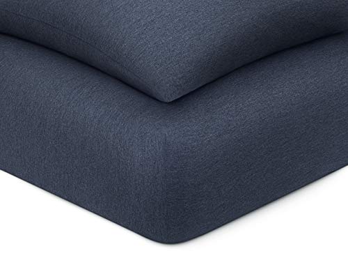 Image of Calvin Klein Home Modern Cotton Harrison Sheet, Twin Flat, Navy