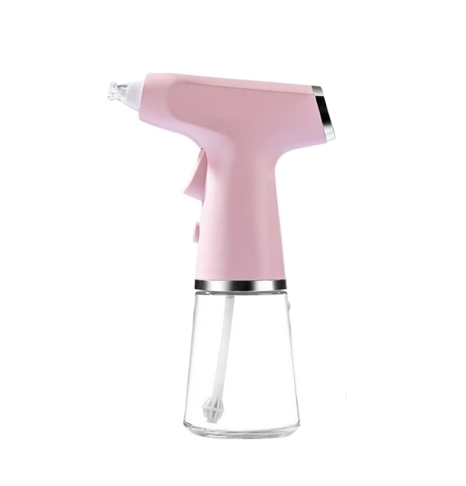 NGTFDCP Oil Dispenser, Electric Oil Sprayer Kitchen Utensils USB Charging BBQ Accessories Dispenser Bottle for Air Fryer, Salad(Pink)