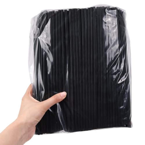 Image of Tomnk 500pcs Straws Disposable, 10.3 Inches Plastic Straws, Plastic Drinking Straws for Tumblers and Ice Coffee