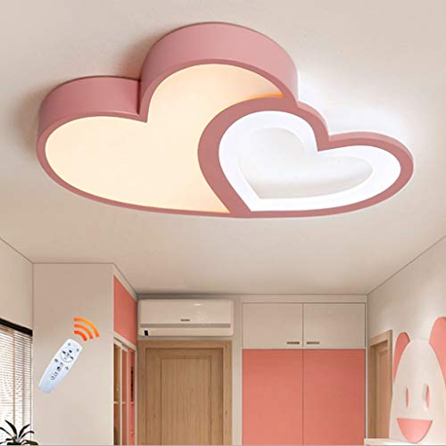 Preisvergleich Produktbild LED Baby Lampe Modern Cartoon Deckenleuchte Kreative Kinderzimmerlampe Design Acryl Lampeschirm Deckenlampe Für Kinder Zimmer Schlafzimmer Dimmbar Mit Fernbedienung Mädchen Kronleuchter,Rosa