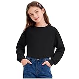 Assorti : ce haut uni décontracté pour fille est parfait à assortir avec des jeans, des pantalons décontractés, des leggings, des pantalons larges, des pantalons de yoga ou des jupes pour montrer différents styles