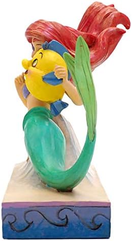 Disney Traditions Ariel with Flounder Figurine, 15 x 9 x 13 cm