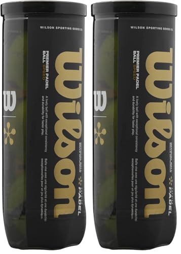 WILSON Premier Padel Speed 3 Ball Can (Lot de 2)