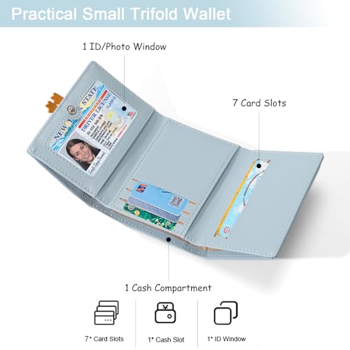 Sunwel Fashion Girls Cute 3D Duck Mini Folding Wallet Tiny Wallet Cash Pocket Card Holder ID Window Purse for Women2