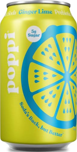Poppi Lime Ginger Prebiotic Soda, 12 Fz - image 1