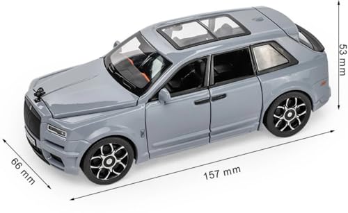 Image of Black Badge Rolls-Royce Cullinan Diecast Model Car, Black, SUV Luxury Vehicle Replica