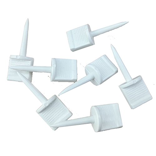 25Pcs Plastic Archery Paper Target Face Pins Hunting Targets Accessories for Hold Paper Targets on Foam, White