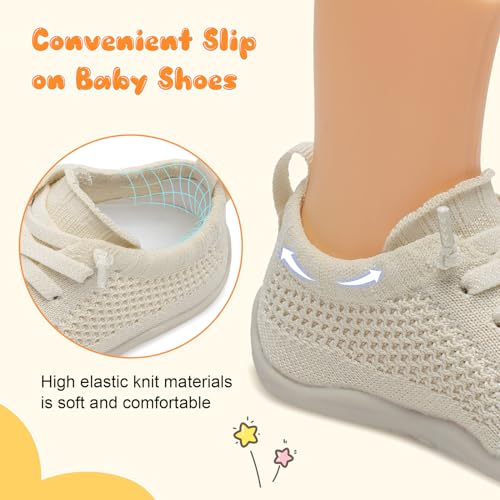 Image of JIASUQI Baby Shoes for Toddler Boys Girls Sneakers Slip on Walking Shoes for Babies