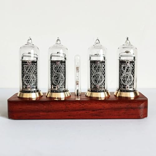 Reloj digital LED Nixie con ajuste automático de brillo de fondo 2