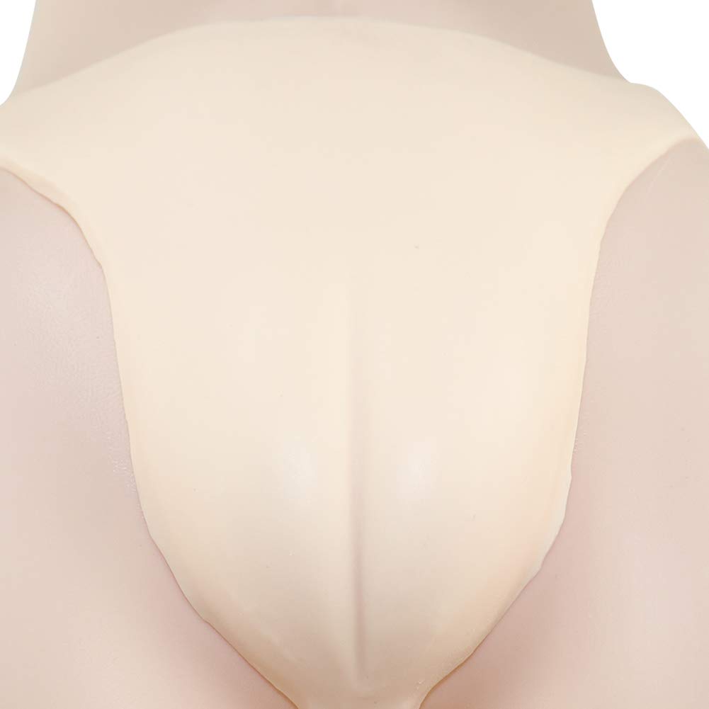 Tanga de silicona para hombre transgénero con catéter para crossdresser y ocultar ropa interior, AD56L ~ color blanco