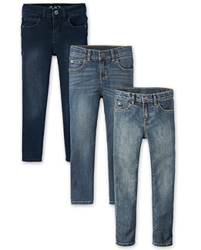 Image of The Children's Place Boys Pull On Slim Cargo Pants, New Navy, 6 Husky
