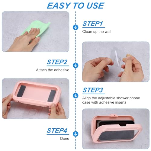 Support de téléphone de douche étanche PATIKIL x2 réglable