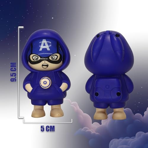 Image of WOYAX Face Changing Keychain with 3 Expressions 3D Cartoon Character ABS Toy Key Holder Unisex Keychain for Bags, Cars & Gifts Cute Action Figure for Kids & Adults