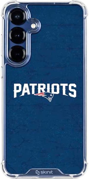 Skinit Clear Phone Case Compatible with Galaxy S25 - Officially Licensed NFL New England Patriots Large Logo Design