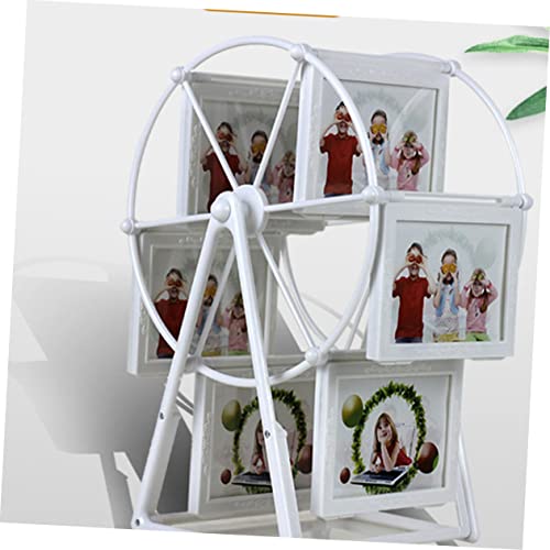Lifkome Work Desk Decor Windmill Decor Vintage Frames Desk Photo Frame Picture Frames For Desk Vintage Table Photo Decoration Photograph Frame Ferris Wheel Photo Album Decorate Giant White #TOP7