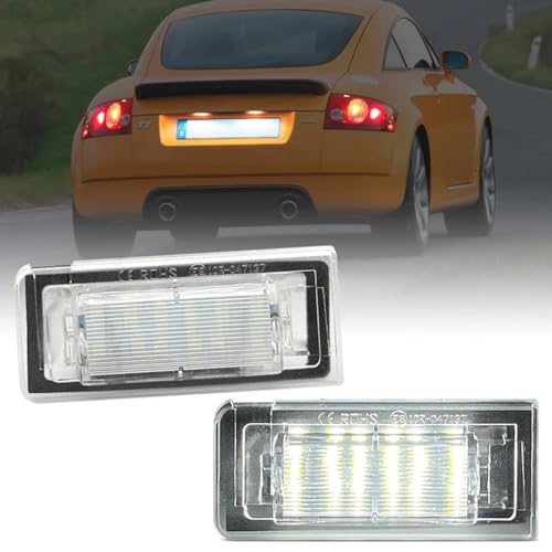 DUOMAICN 2 uds bombilla de luces LED para matrícula para A/udi TT 8N 1999~2006 12V blanco 6500K luces para matrícula accesorios de coche