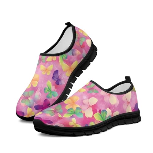 JoyLamoria House Art Animal Design Shoes for Women Running Lightweight Loafer Non Slip Flat Travel2