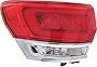 Evan-Fischer Tail Light Assembly Compatible with 2014-2018 Jeep Grand Cherokee Outer with Chrome Trim Driver Side
