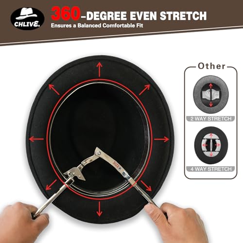 Image of Universal 360 Adjustable Hat Stretcher - Stainless Steel Expander for Cowboy Hats, Felt Hats & Baseball Caps - Only One in Market with 6 inch to 8 inch Full-Range Sizing Silver