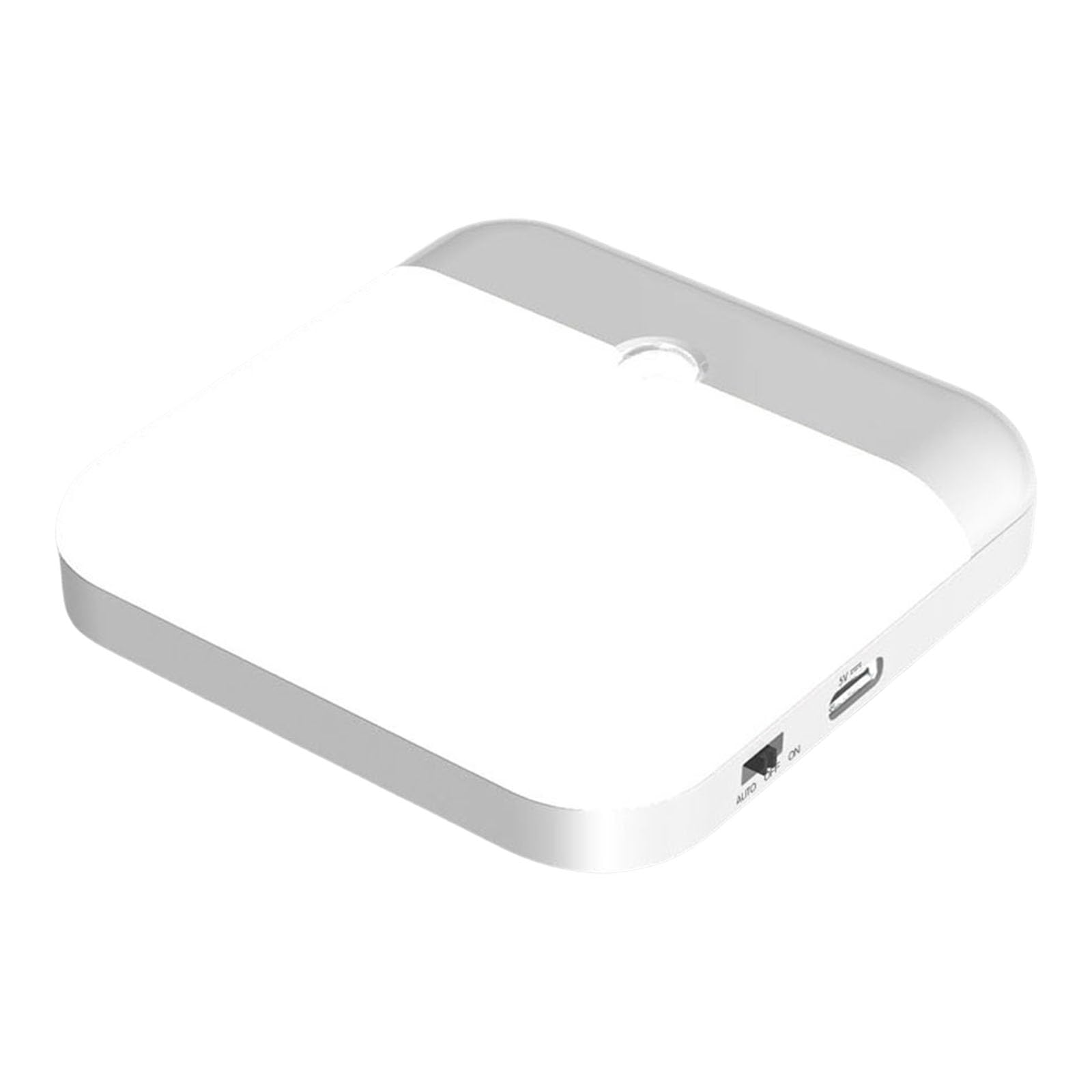 ljhnba LED Lamp Square LED Motion Sensors Wall Light for Bedroom Kitchen Stair Hallway Wardrobe Cupboard Lighting USB Charging Square