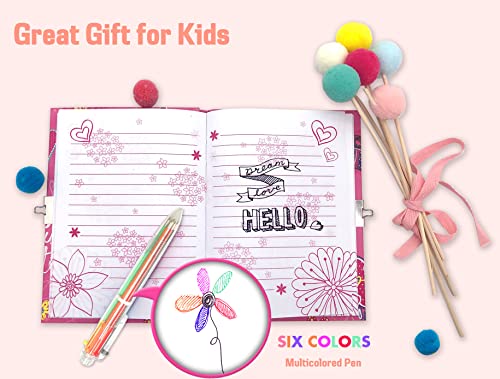 GINMLYDA Diario Segreto Bambina con Lucchetto