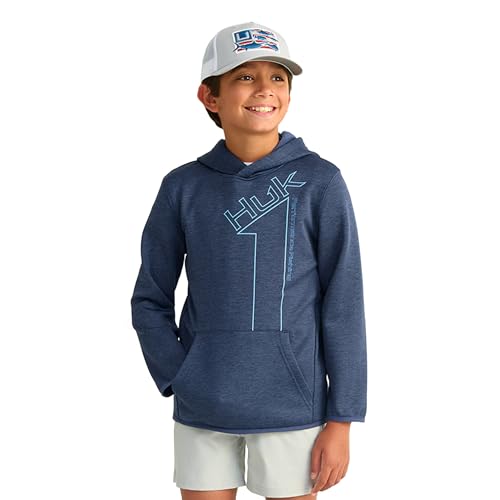Sweatshirt à capuche mixte enfant idéal pour les matinées de pêche en mer et grand air