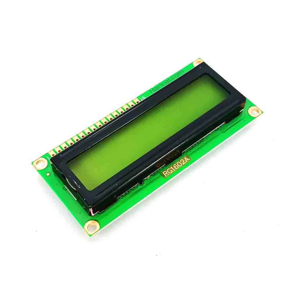 Harical LCD1602 Parallel LCD Display with Yellow Backlight for Arduino ...