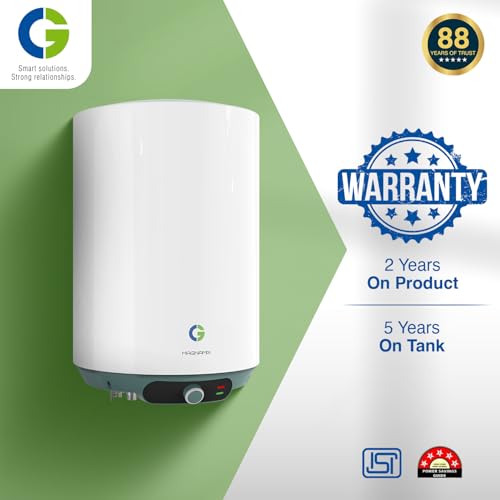 Image of CG-Magnamix 25 Ltr Storage Water Heater (Geyser) | 5 Star Rated | High Rise Compatible | Glasslined Tank | Copper Element | Rust Proof Body | 100% Copper Element | 2 Yrs Product & 5 Yrs Tank Warranty